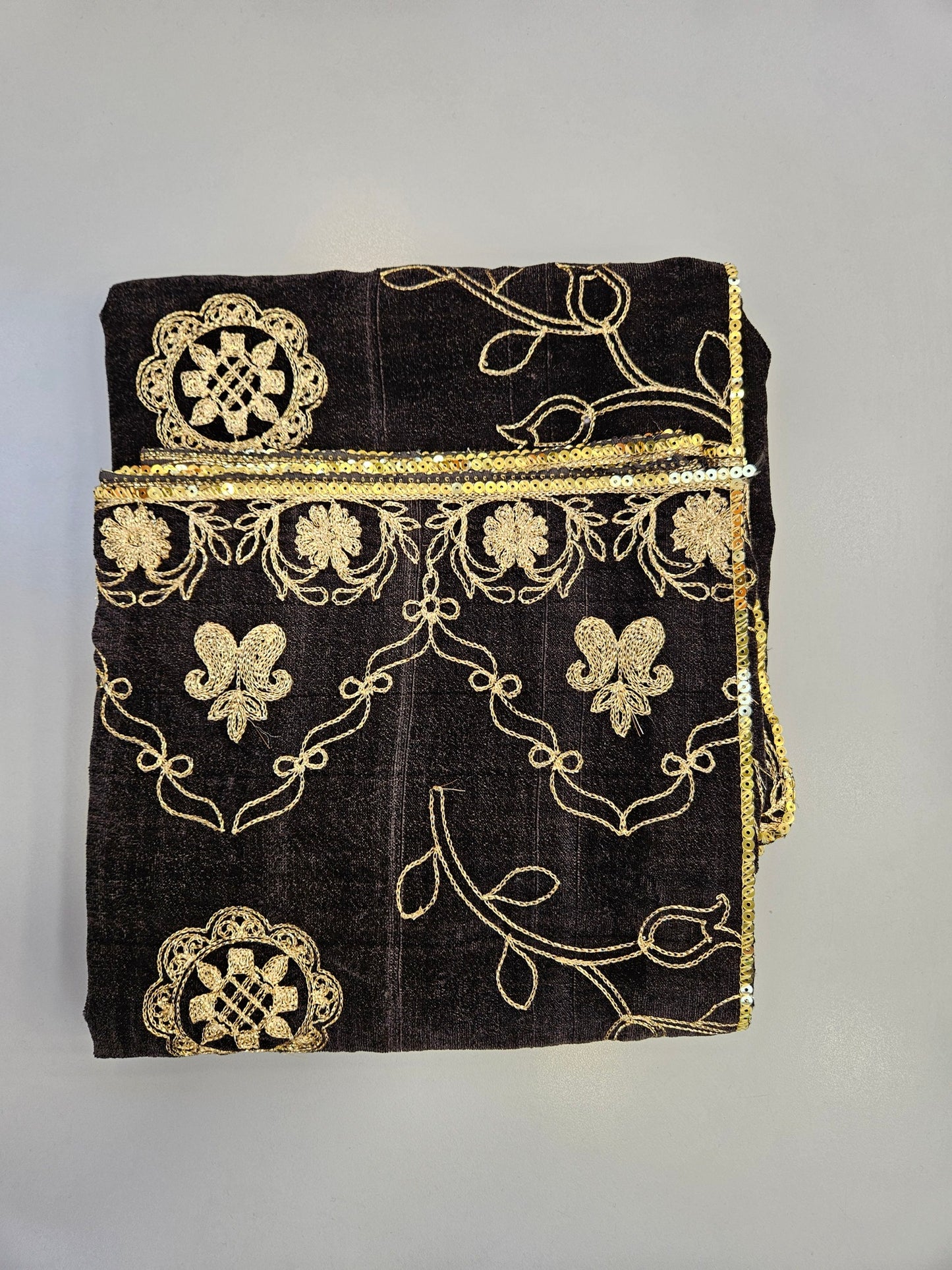 Velvet Shawls with Zari and Thread Embroidery - Winter Collection - Five Colours