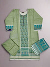 Designer olive green colour winter collection khaddar fabric with khaddar shawl