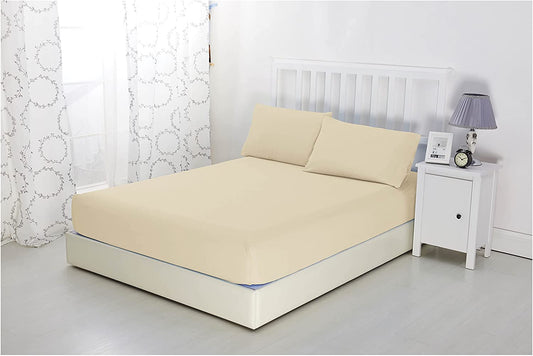 Extra Deep Fitted sheets pure polycotton easy care sizes single double king bed