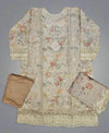 QMR light peach colour embroidered