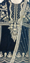 IMZ Emerald Colour Velvet with Gold Hand Embroidery Kurti (Top) Only in Sizes (S to 7XL) - AdoreByKhwahish