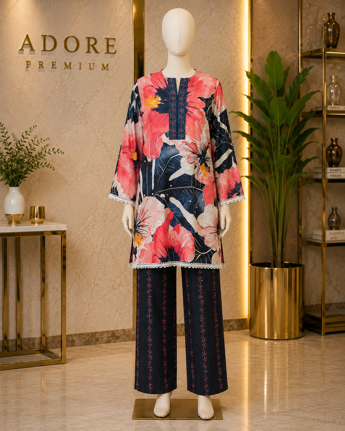 REG | The Co-Ord Collection | Women's 2 Piece Sets | 10 Colours & Designs | Floral Print Tops & Straight Leg Trousers | Casual & Everyday Wear