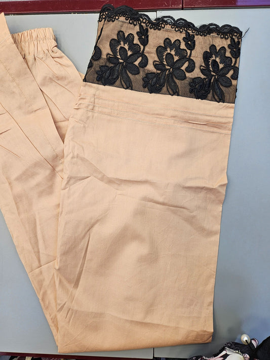 Various colours cotton capri trousers cotton trousers with embroidery to pair with kurti and shawlar kameez suits