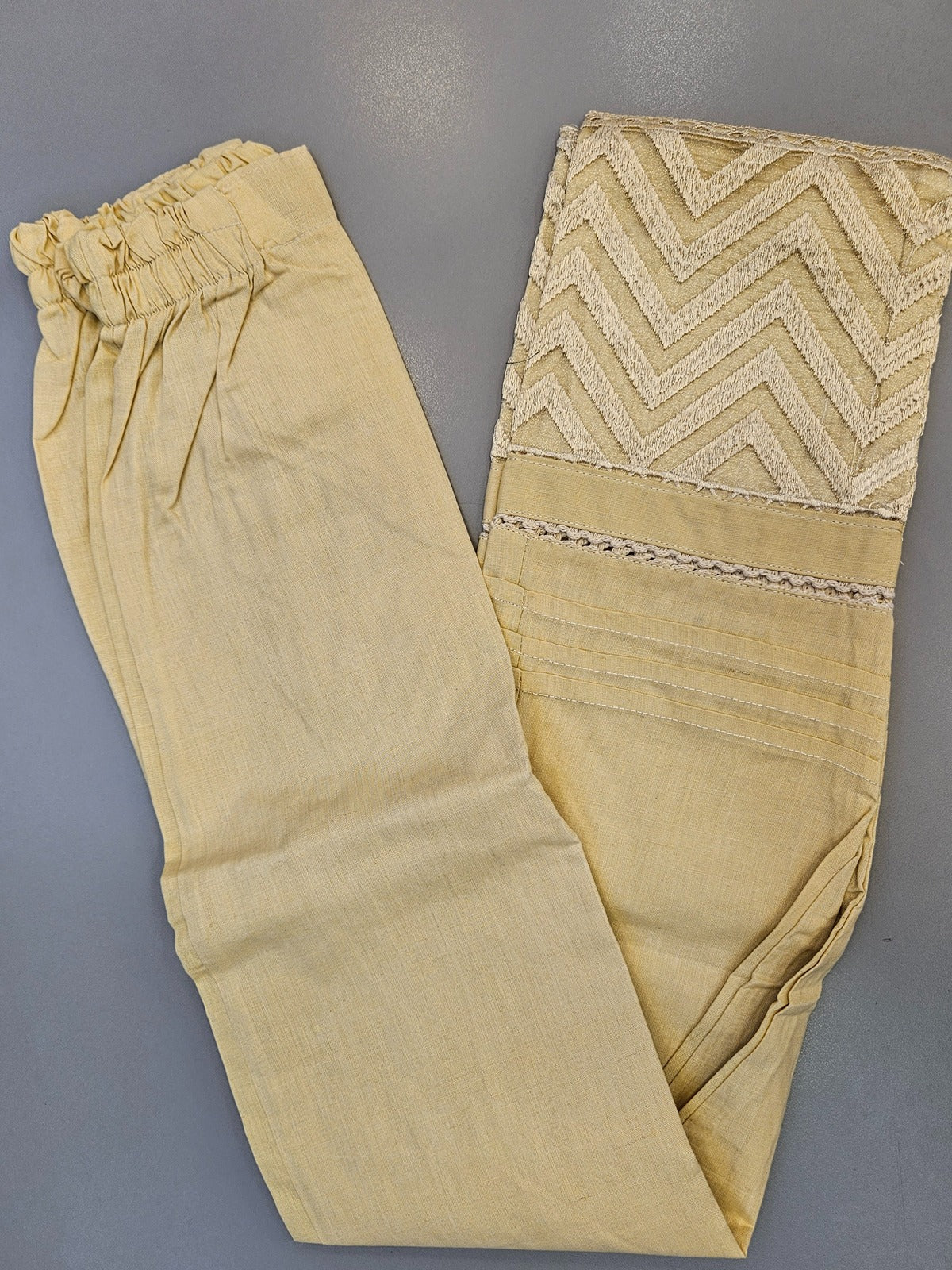 Various colours cotton capri trousers cotton trousers with embroidery to pair with kurti and shawlar kameez suits