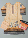 Peach colour winter collection linen fabric shalwar kameez