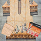 Peach colour winter collection linen fabric shalwar kameez