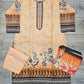 Peach colour winter collection linen fabric shalwar kameez