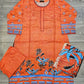 Coral pink colour winter collection linen fabric shalwar kameez