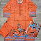 Coral pink colour winter collection linen fabric shalwar kameez