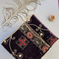 Velvet Shawls with Zari and Thread Embroidery