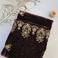Velvet Shawls with Zari and Thread Embroidery