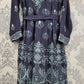Celestial blue and sea green colour