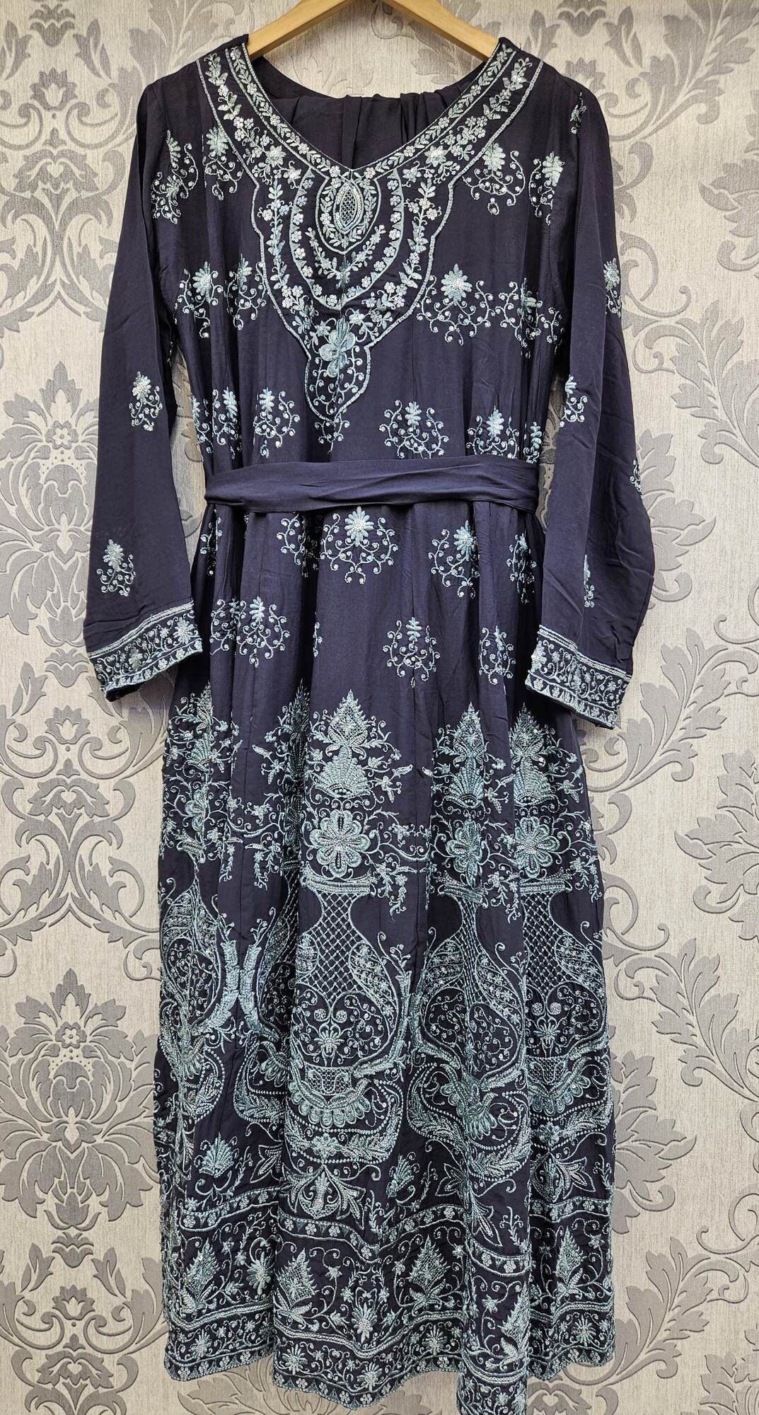 Celestial blue and sea green colour