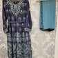 Celestial blue and sea green colour