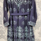 Celestial blue and sea green colour