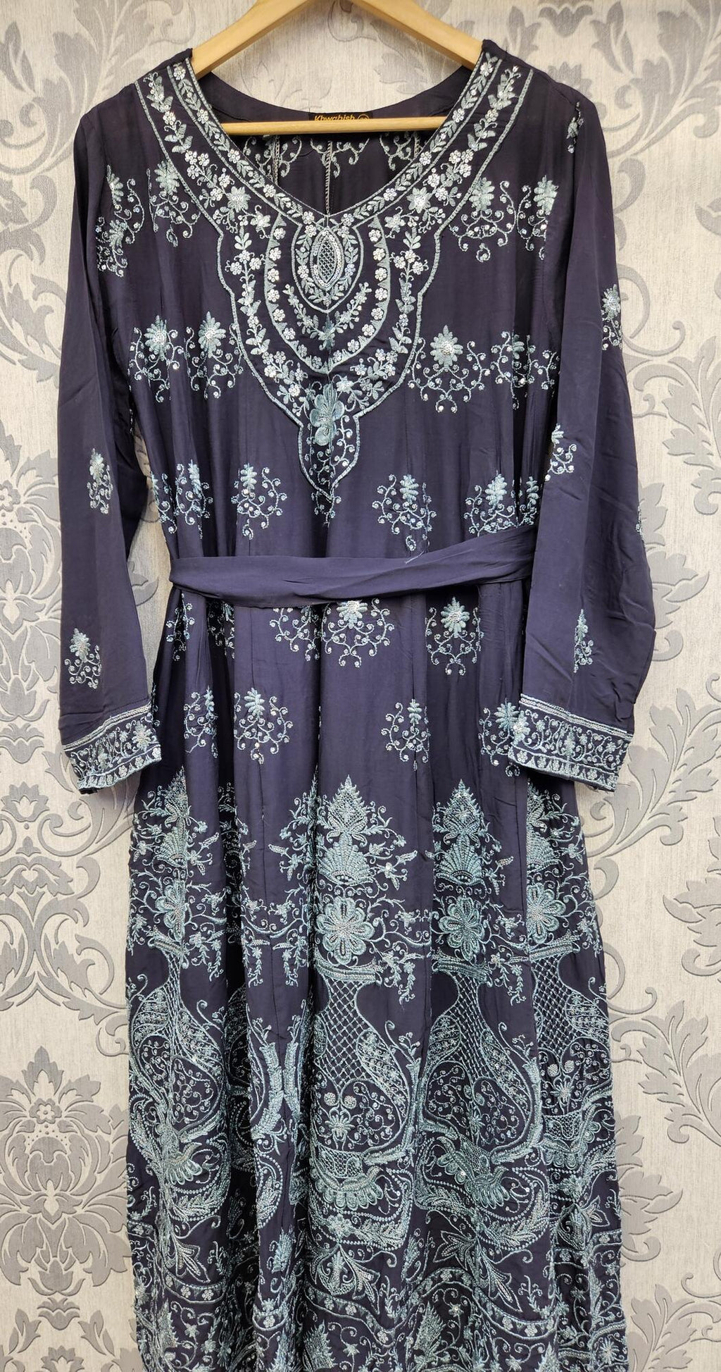Celestial blue and sea green colour