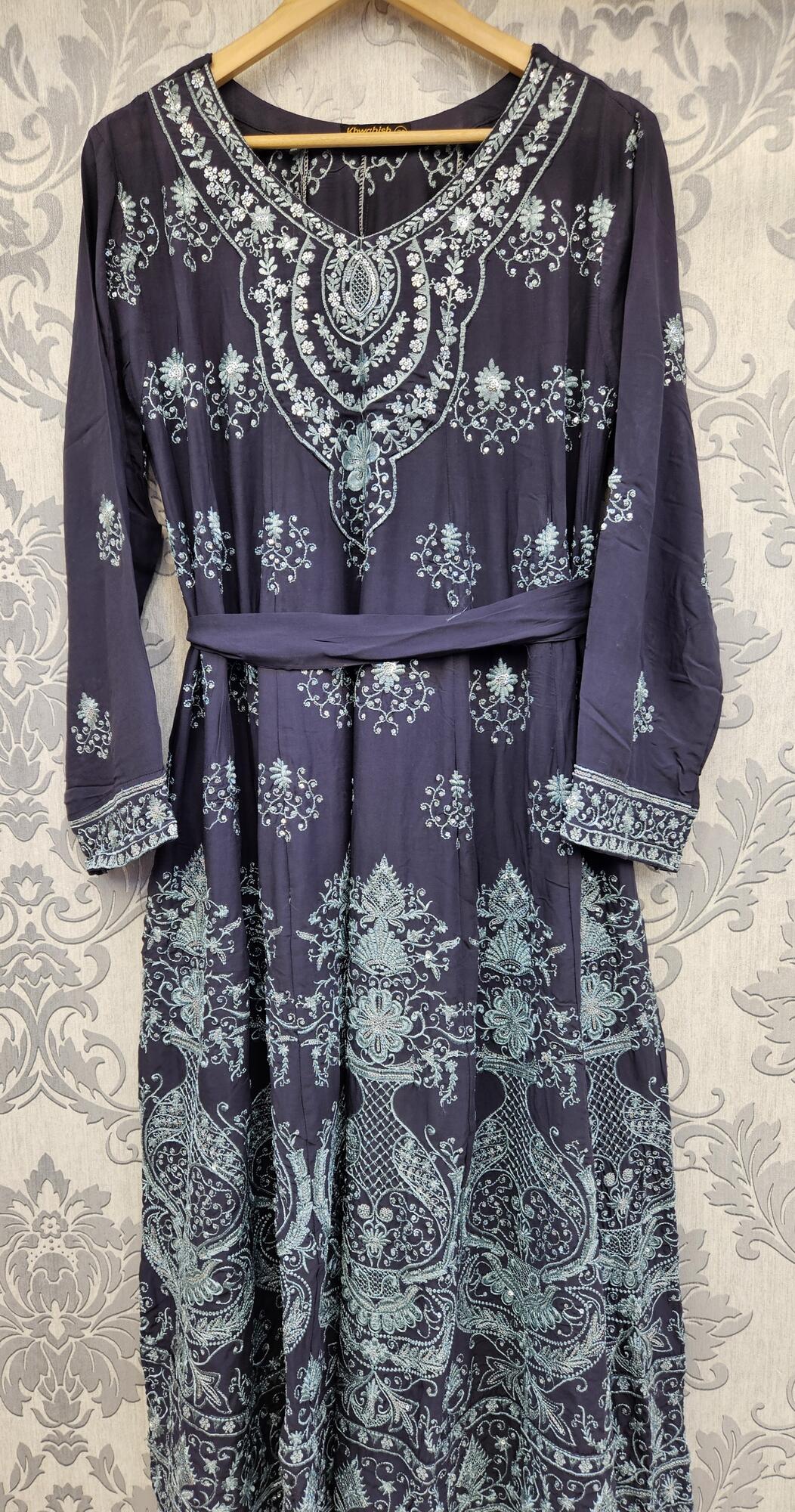 Celestial blue and sea green colour