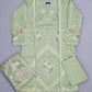 MB mint green colour chiken kari embroidery