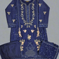 AG navy blue colour hand embroidery