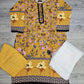 Mustard colour floral print