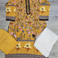 Mustard colour floral print
