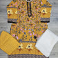 Mustard colour floral print
