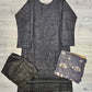 MB black and gold colour thread and sequins laser cut