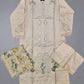 MB light peach and olive green colour thread and sequins laser cut