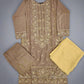 CRM utterly beige colour thread and sequins laser cut