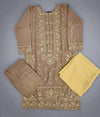 CRM utterly beige colour thread and sequins laser cut