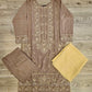 CRM utterly beige colour thread and sequins laser cut