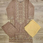 CRM utterly beige colour thread and sequins laser cut