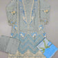CRM light blue thread and laser cut