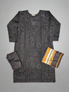MB black and gold colour thread and sequins laser cut