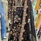 MB black and rose pink luxury hand embellished dress