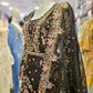 MB black and rose pink luxury hand embellished dress