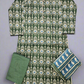ALK Olive Green & Blue Paisley Shalwar Kameez | Cotton Pakistani Suit (M-7XL)