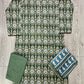 ALK Olive Green & Blue Paisley Shalwar Kameez | Cotton Pakistani Suit (M-7XL)