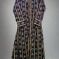Royal Botanical Deep Purple Gold & Green Cotton Maxi Dress | Elegant Floral Print | Sizing S to 7XL