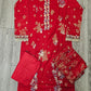 Radiant Ruby: Multi-Colour Embroidered Viscose Shalwar Kameez (Small to 7XL)