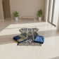 Navy Blue Stone Work Kameez | Silk Sharara & Chiffon Dupatta | 4-Side Embroidered | Sizes Up to 8XL

