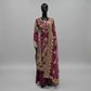plum colour kameez with sharara and embroidered dupatta