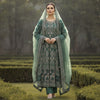 JZM Emerald Enchantment | Hand Embellished Long Dress with Embroidered Dupatta