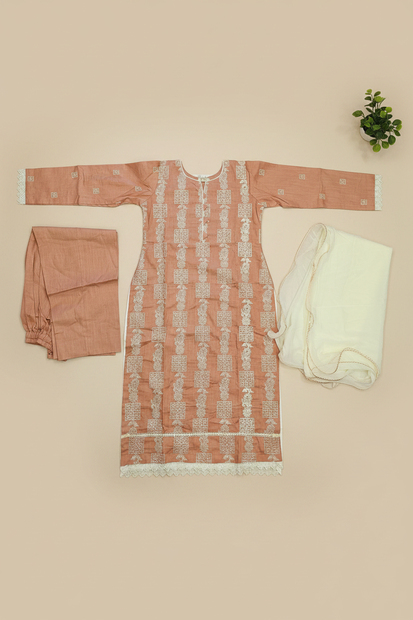 Dusty Periwinkle , Mustard Yellow and Muted Coral | Everyday Linen | Delicate Neck Style | Lace Details | Plus Sizes