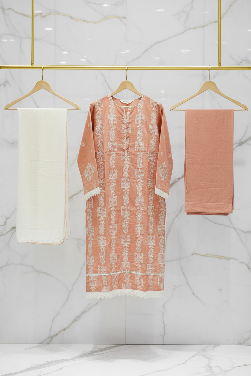 Dusty Periwinkle , Mustard Yellow and Muted Coral | Everyday Linen | Delicate Neck Style | Lace Details | Plus Sizes