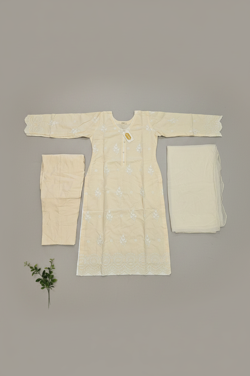Textured Pastel Collection: Butter Yellow, Pastel Peach, Mint & Sage Shalwar Kameez | Everyday Eid Wear M to 8XL