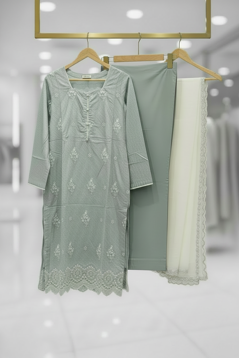 Textured Pastel Collection: Butter Yellow, Pastel Peach, Mint & Sage Shalwar Kameez | Everyday Eid Wear M to 8XL