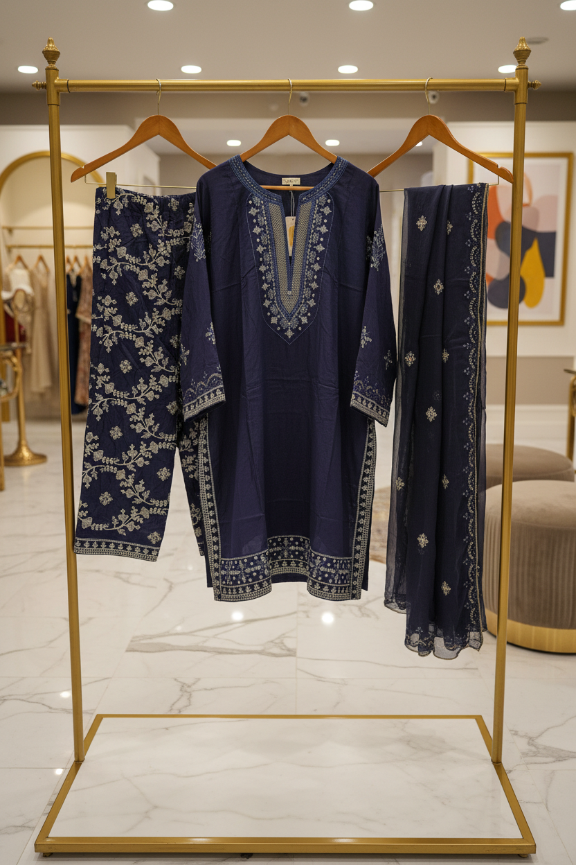 The CRZMA Quartet | Four Rich Shades, One Iconic Suit | CRZMA Linen Suits with Full Embroidery | Comfort for Eid and Parties