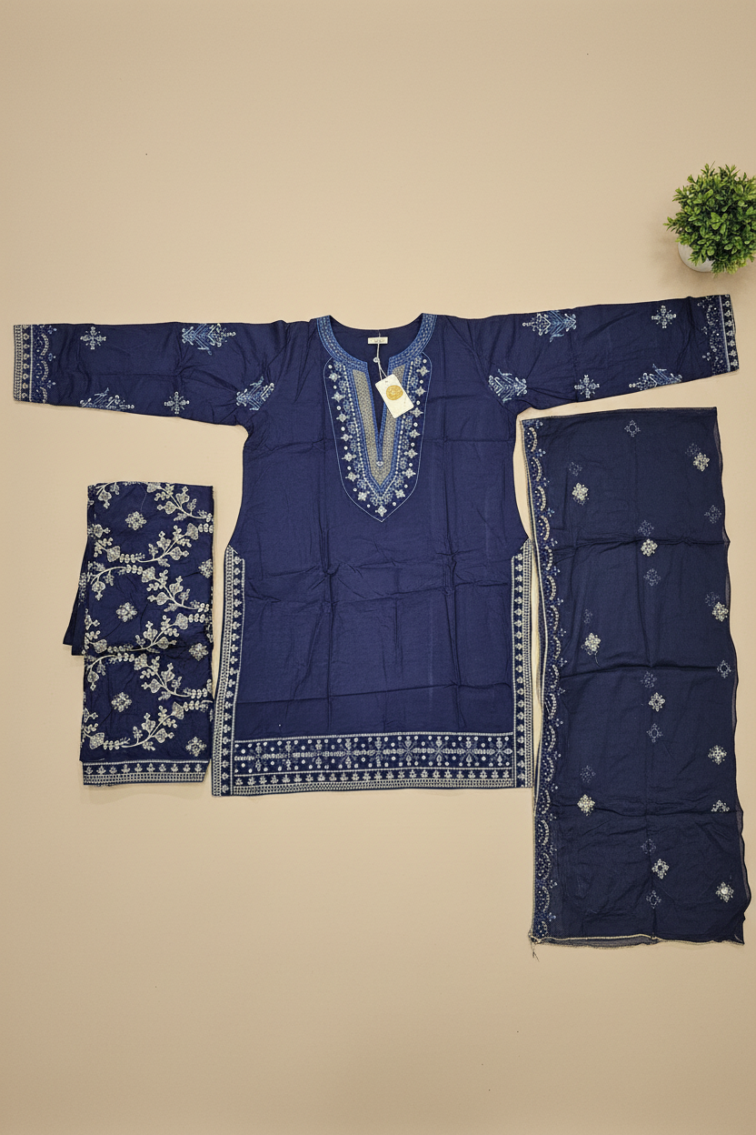 The CRZMA Quartet | Four Rich Shades, One Iconic Suit | CRZMA Linen Suits with Full Embroidery | Comfort for Eid and Parties