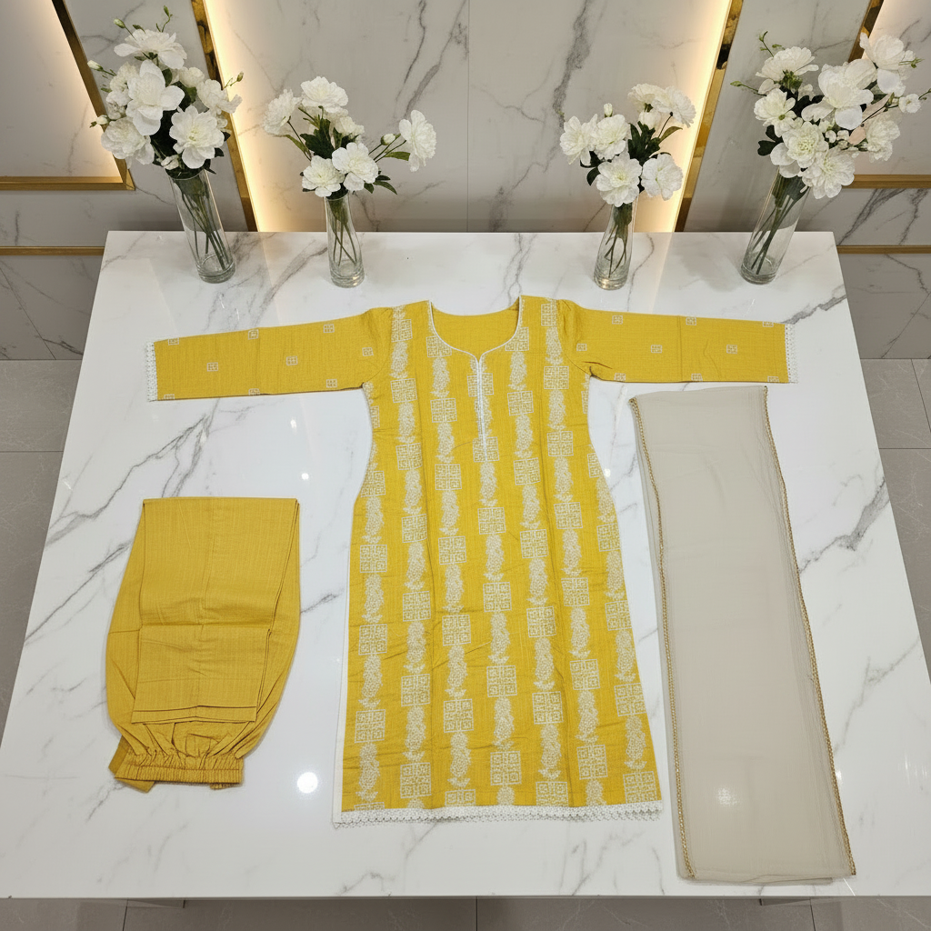 Dusty Periwinkle , Mustard Yellow and Muted Coral | Everyday Linen | Delicate Neck Style | Lace Details | Plus Sizes